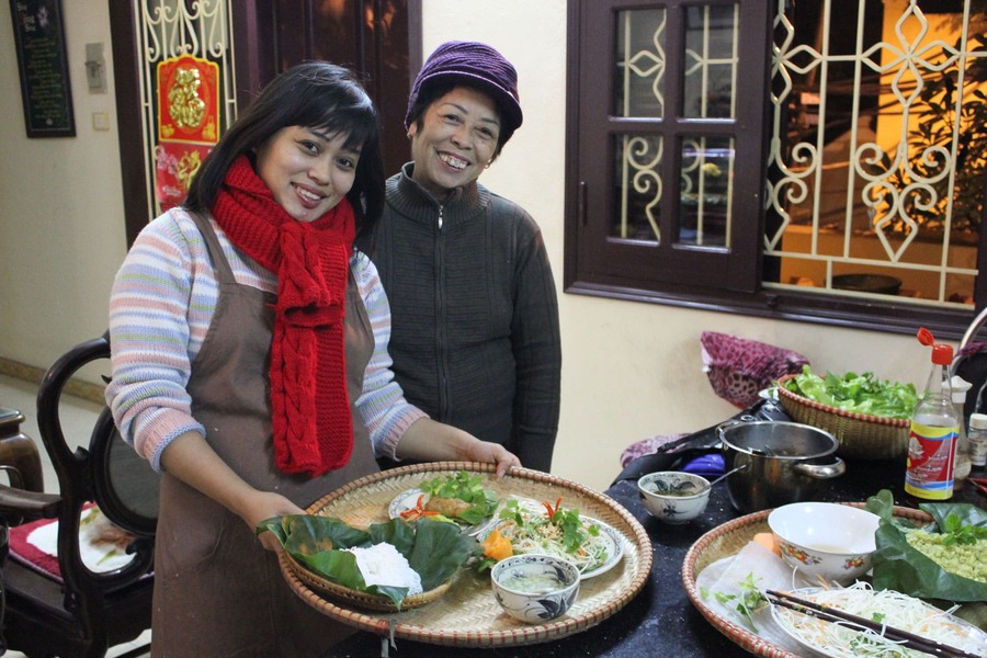 enjoy vietnam home cooking dinner