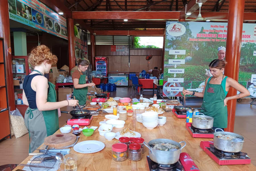 home dining in local Vietnam home